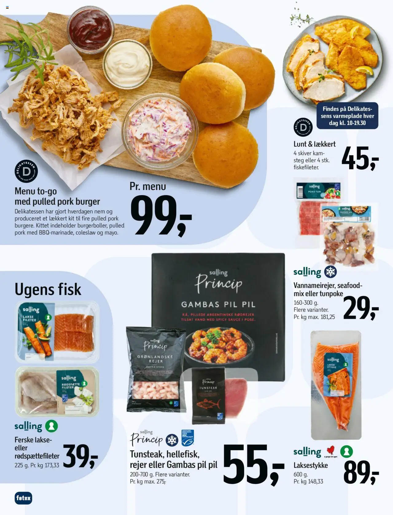 Føtex tilbudsavis – gyldig fra 10.10.2025 | Side: 44 | Produkter: Fisk, Tun, Rejer