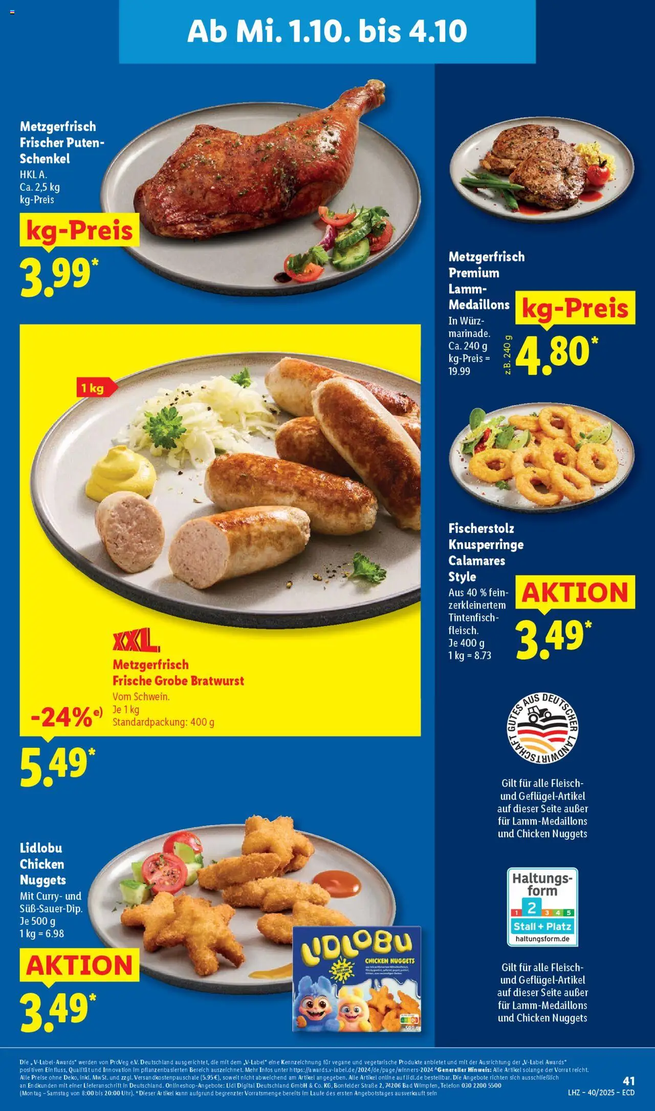 Lidl Prospekt 	 – gültig ab 29.09.2025 | Seite: 59 | Produkte: Bad, Bratwurst, Tintenfisch, Telefon
