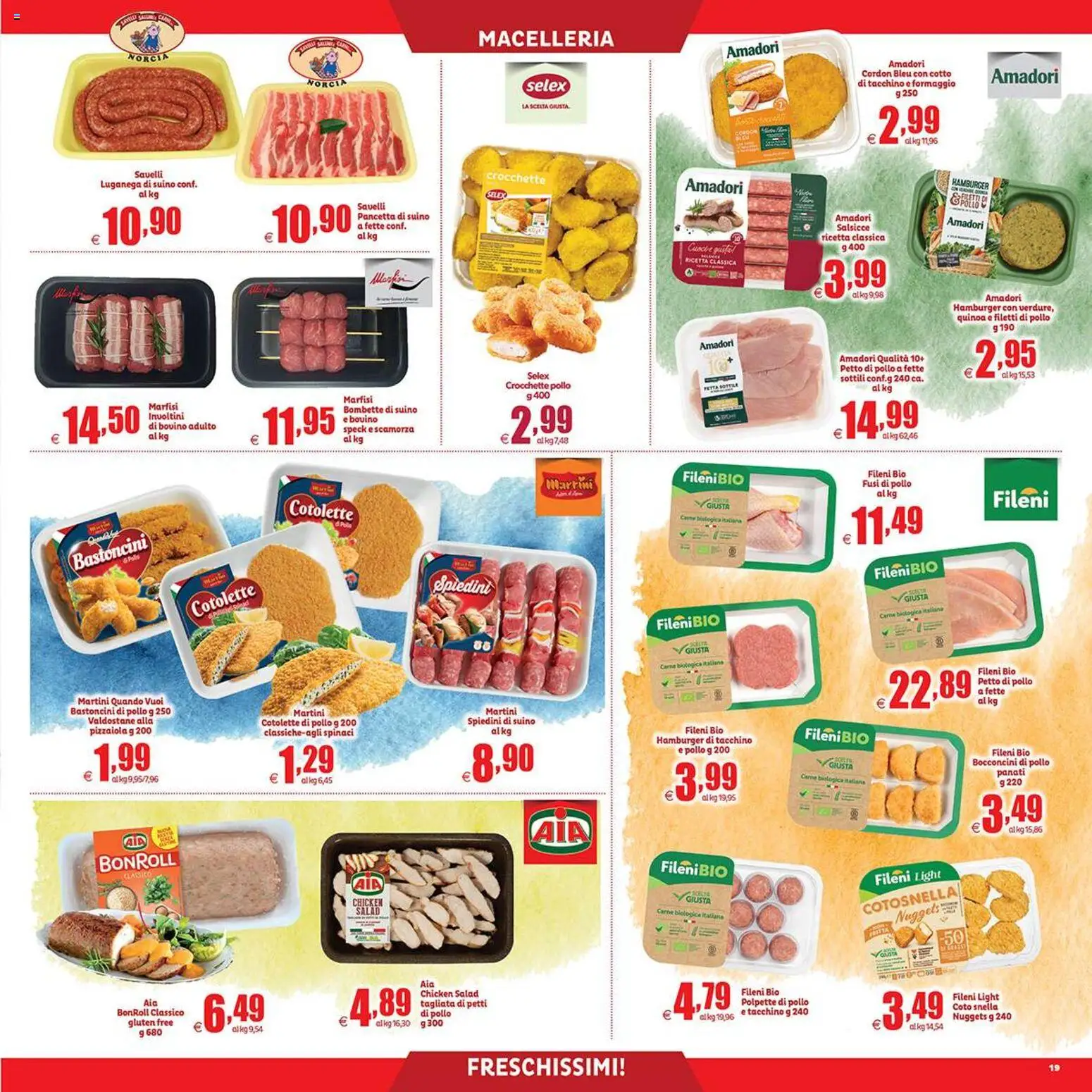 Volantino Elite Supermercati del 10.04.2026 | Pagina: 19 | Prodotti: Bovino, Suino, Hamburger, Quinoa