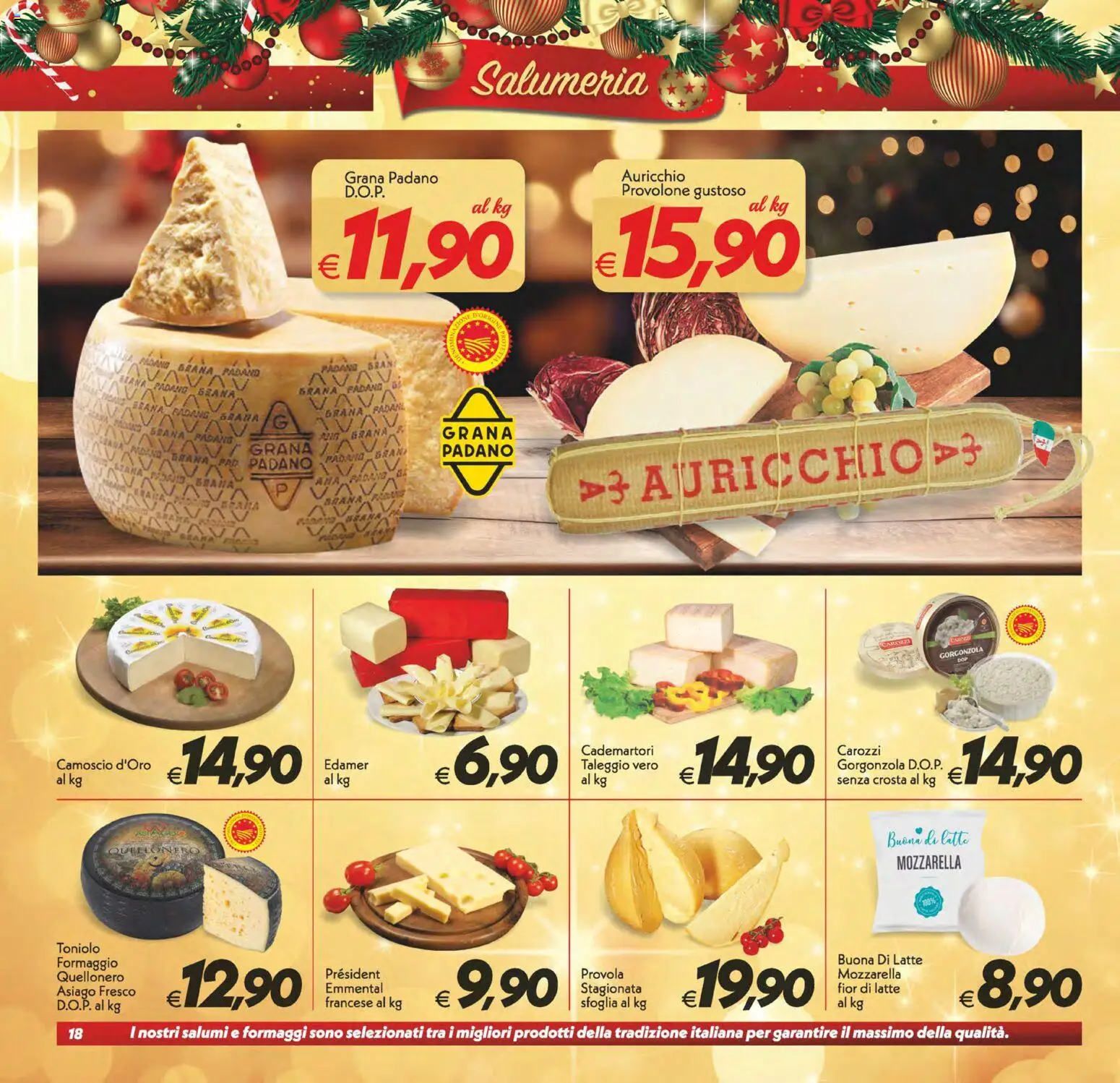 Volantino SuperConveniente del 16.12.2025 | Pagina: 18 | Prodotti: Latte, Formaggio, Grana Padano, Gorgonzola