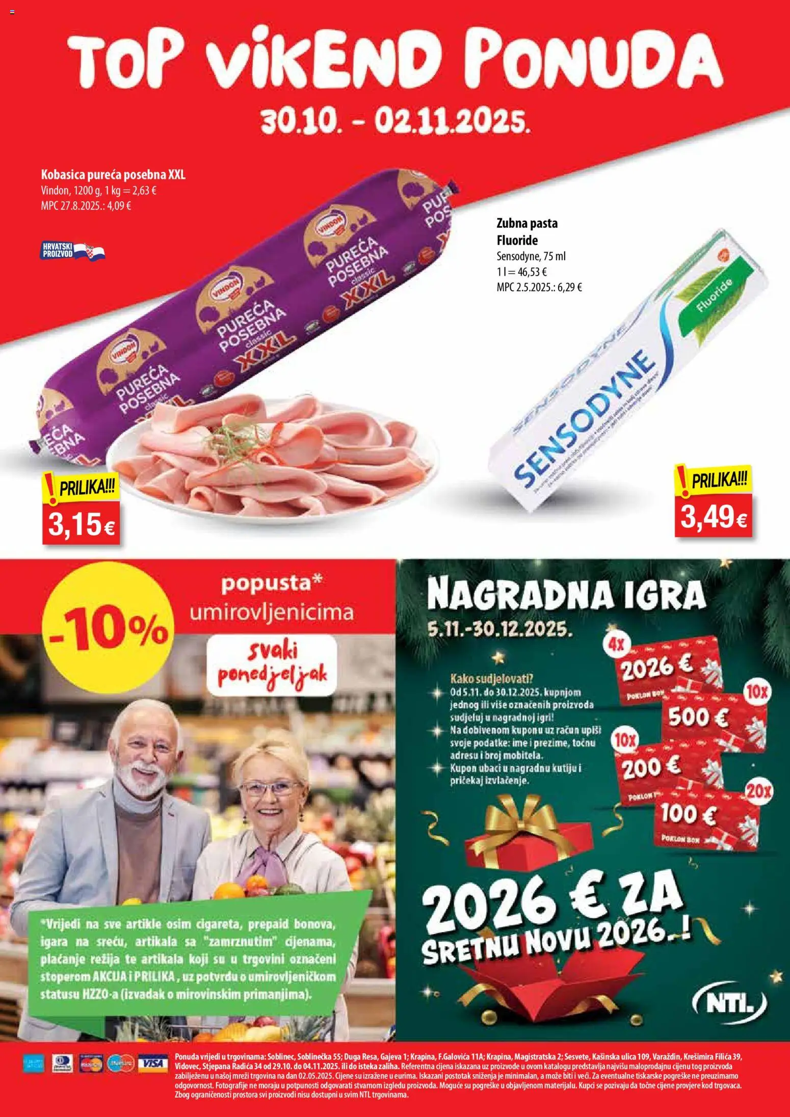 NTL katalog | vrijedi od 29.10.2025 | Stranica: 24 | Proizvodi: Kobasica, Pasta, Sensodyne, Igra