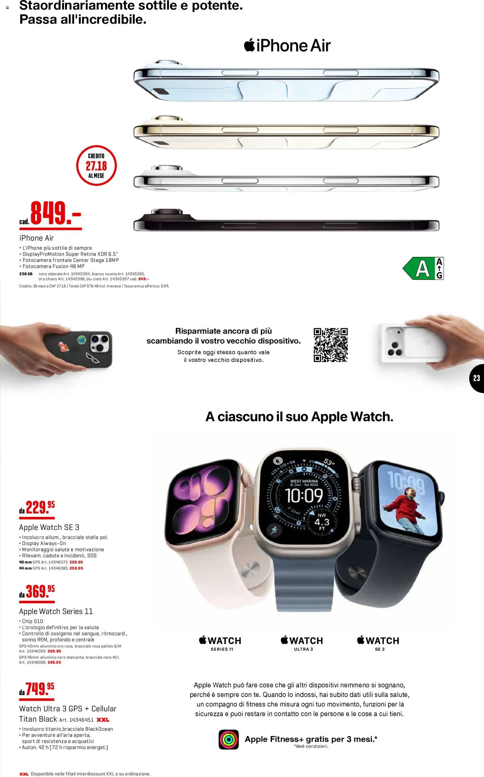 Interdiscount aktionen IT – gültig ab 23.03.2026 | Seite: 23 | Produkte: Apple, Iphone, Apple Watch