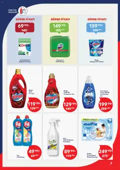 13.10.2025 tarihinden itibaren geçerli olan Kim Market kataloğu önizlemesi | Sayfa: 7 | Ürünler: Hijyenik ped, Yumuşatıcı, Deterjan, Tablet