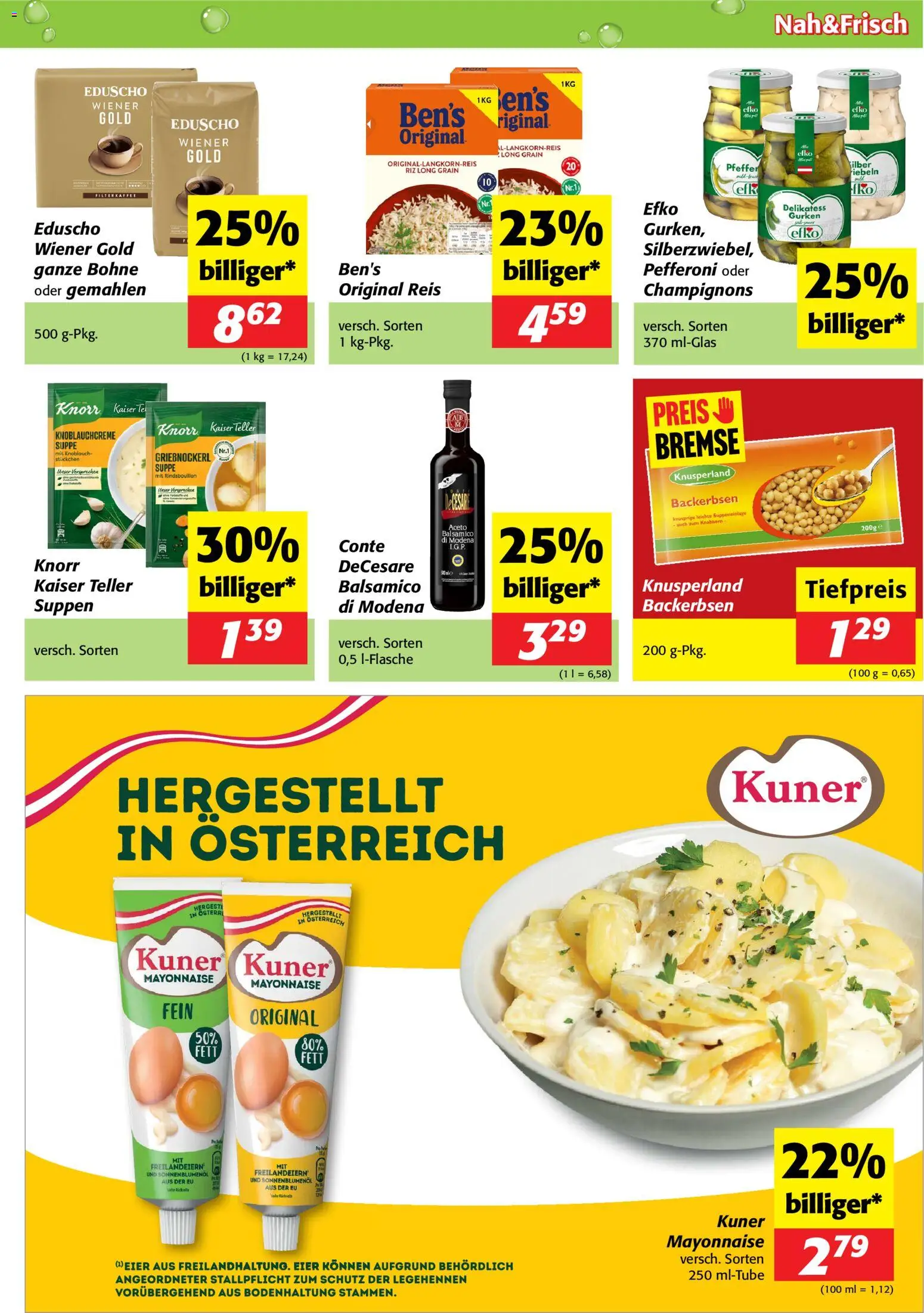 Nah und Frisch Flugblatt gültig ab 12.11.2025 | Seite: 5 | Produkte: Gurken, Mayonnaise, Pfeffer, Reis