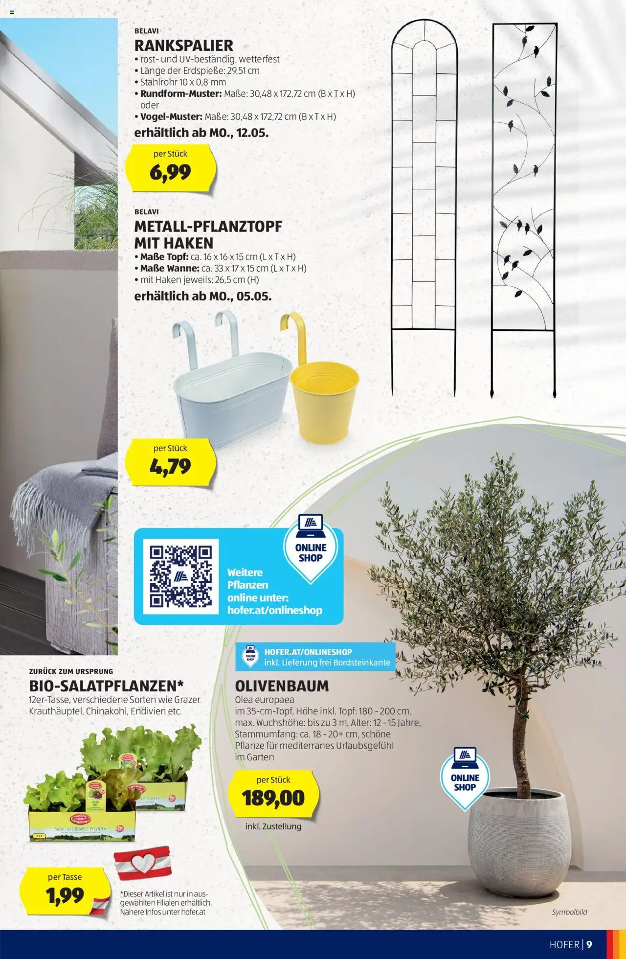 Hofer Frühjahr-/Sommerkatalog gültig ab 30.04.2025 | Seite: 9