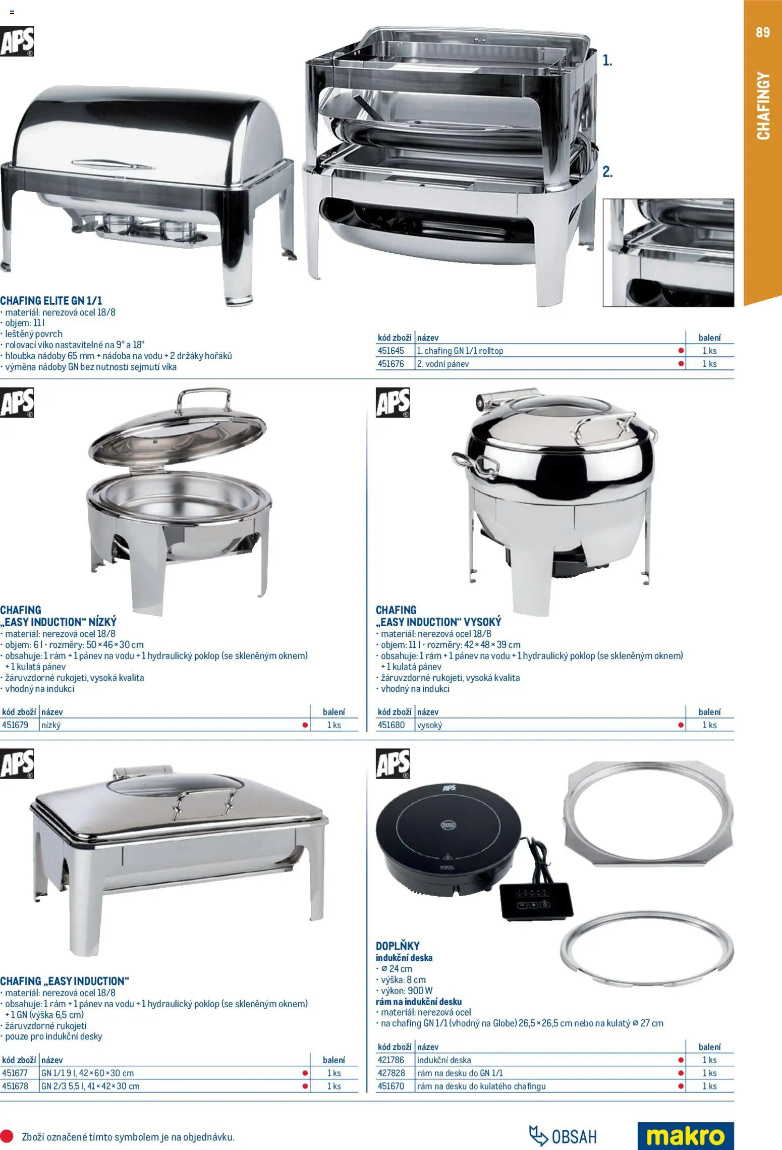 Makro leták - Gastro vybavení a zařízení od 01.02.2026 | Strana: 89 | Produkty: Pánev, Desky