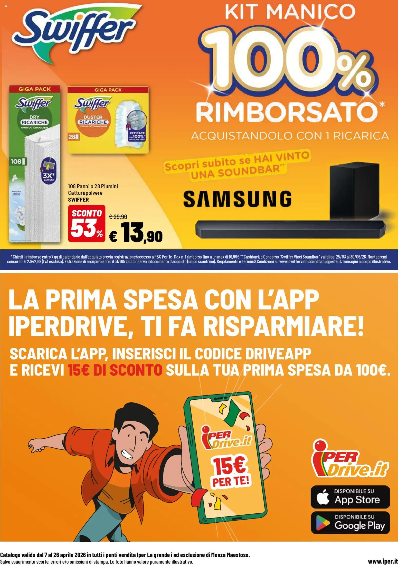 Volantino Iper del 07.04.2026 | Pagina: 16 | Prodotti: Tè, Soundbar, Samsung