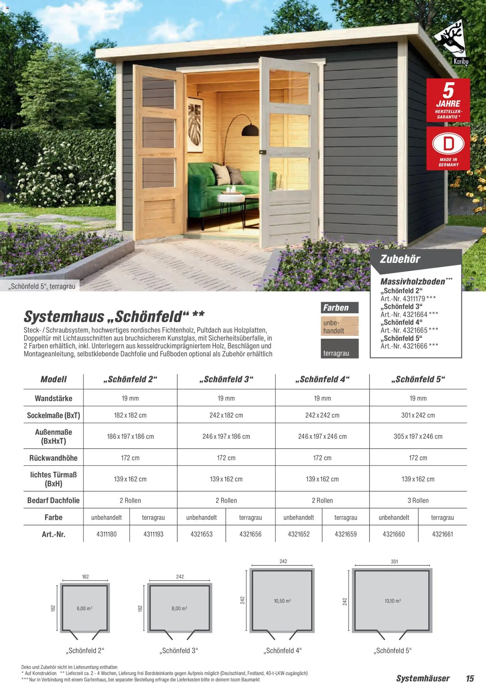 Toom Baumarkt Gartenhäuser & Carports 2026 – gültig ab 20.02.2026 | Seite: 15