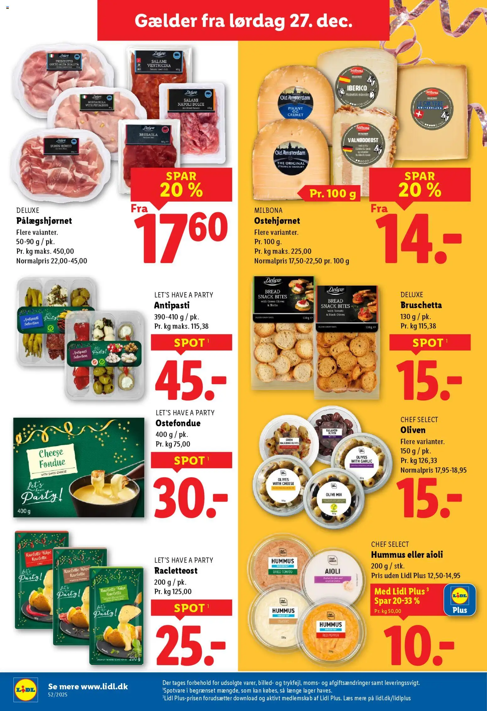 Lidl tilbudsavis – gyldig fra 27.12.2025 | Side: 13 | Produkter: Salami, Oliven, Søm