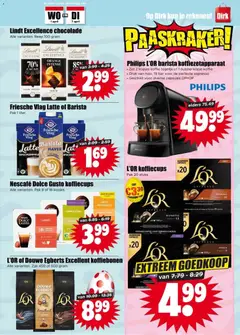 Dirk folder week 14 - Voorbeeld van een folder van Dirk, geldig van 01.04.2026 | Pagina: 27 | Producten: Chocolade, Fagyasztott gyümölcs, Haver, Nescafe