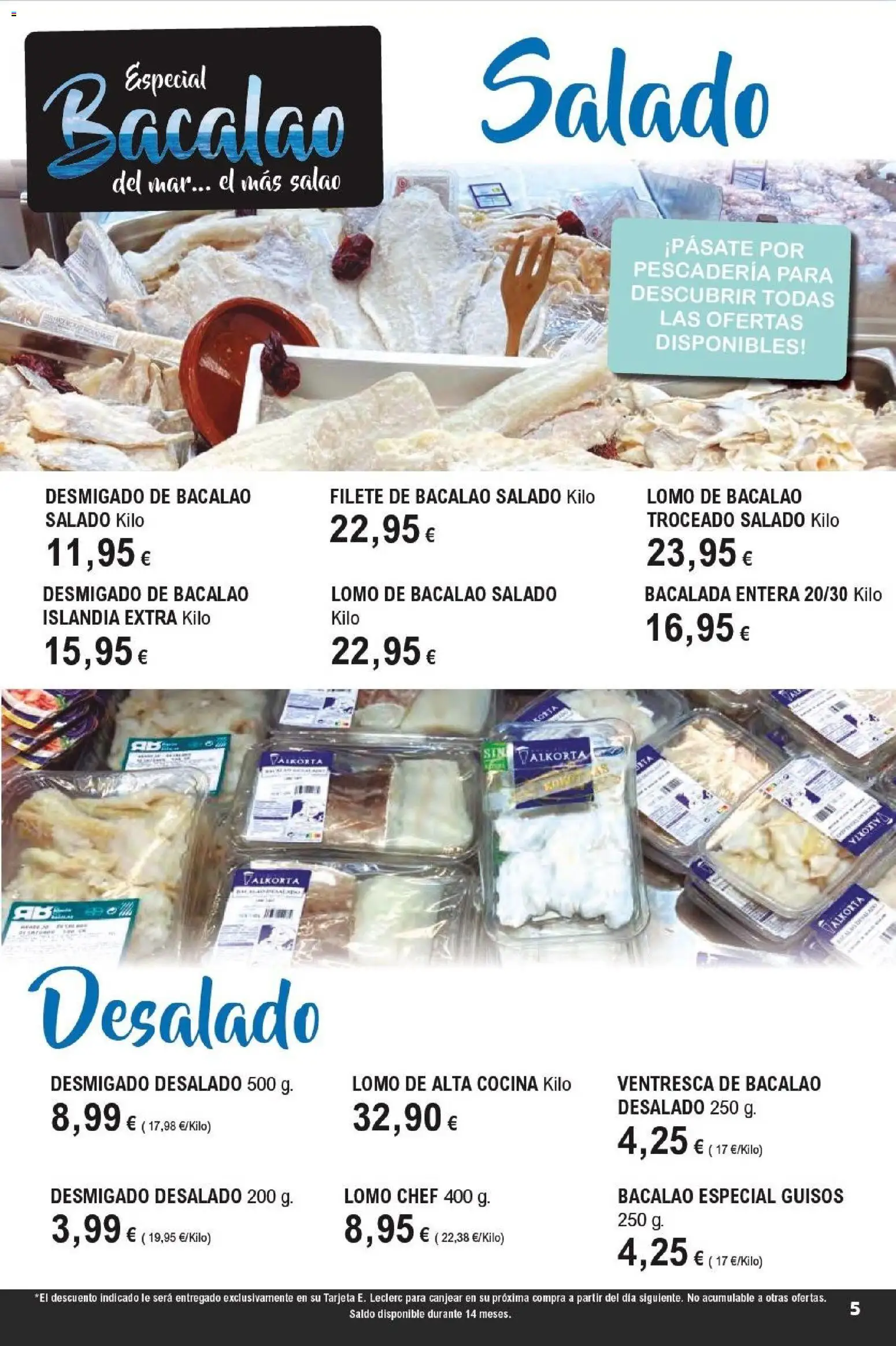 E.Leclerc folleto Super ofertas │ válido desde el 01.04.2026 | Página: 5 | Productos: Cocina, Filete