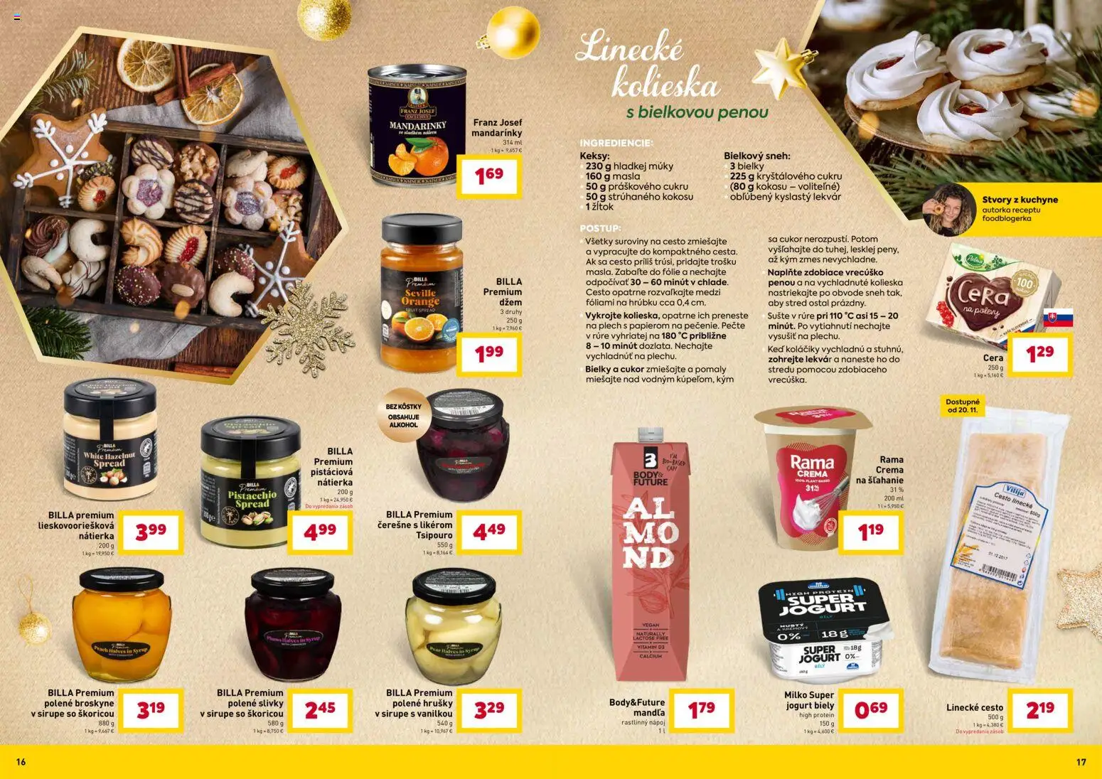 Nové Billa akcie – leták je platný od 12.11.2025 | Strana: 9 | Produkty: Protein, Cukor, Mandarinky, Broskyne