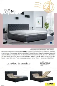 Sconto nábytek katalog - Ložnice od 01.01.2025 | Strana: 9 | Produkty: Postele, Nábytek, Postel, Flora
