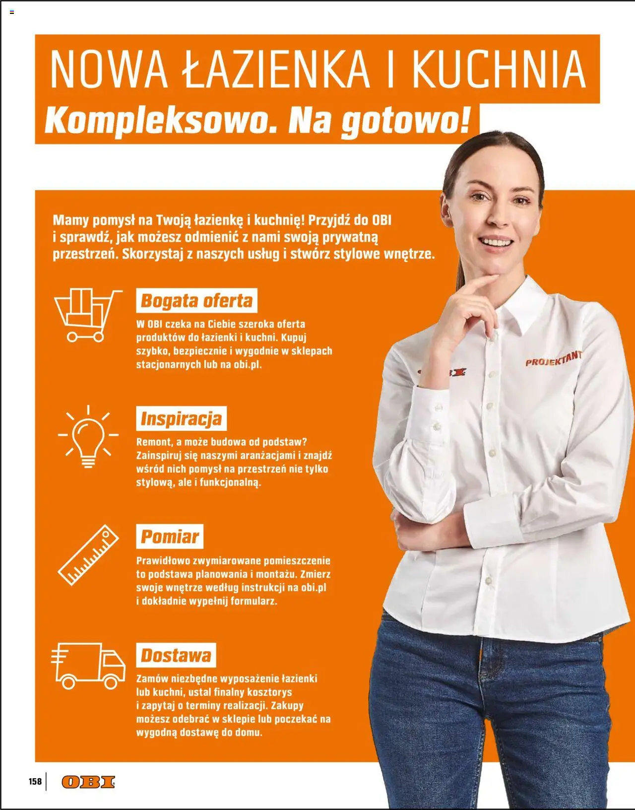 OBI Gazetka - Kuchnia Łazienka Salon od 20.08.2025 | Strona: 158