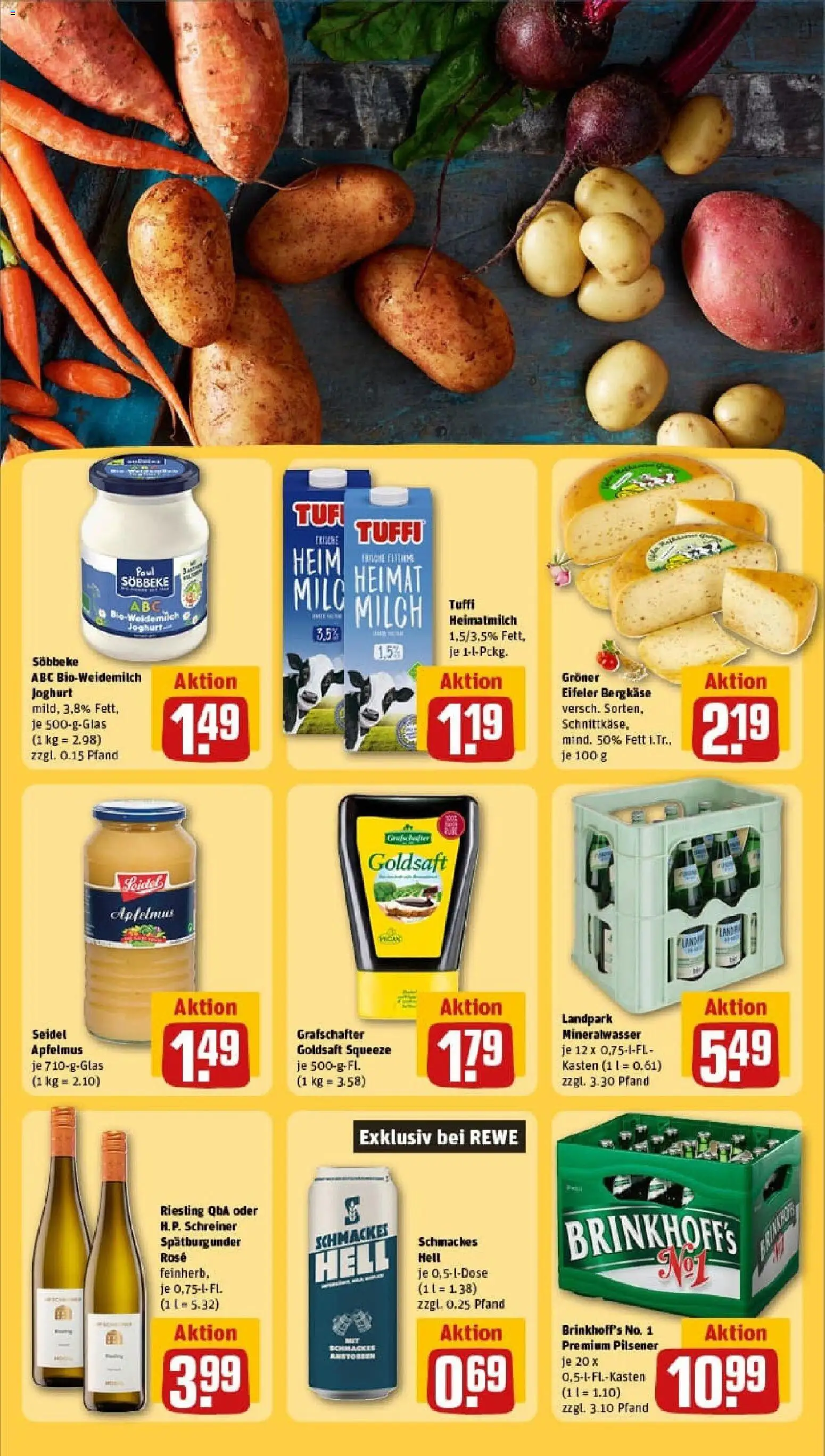 Rewe prospekt Münster / Centrum	 – gültig ab 26.10.2025 | Seite: 27 | Produkte: Milch, Joghurt, Mineralwasser, Apple