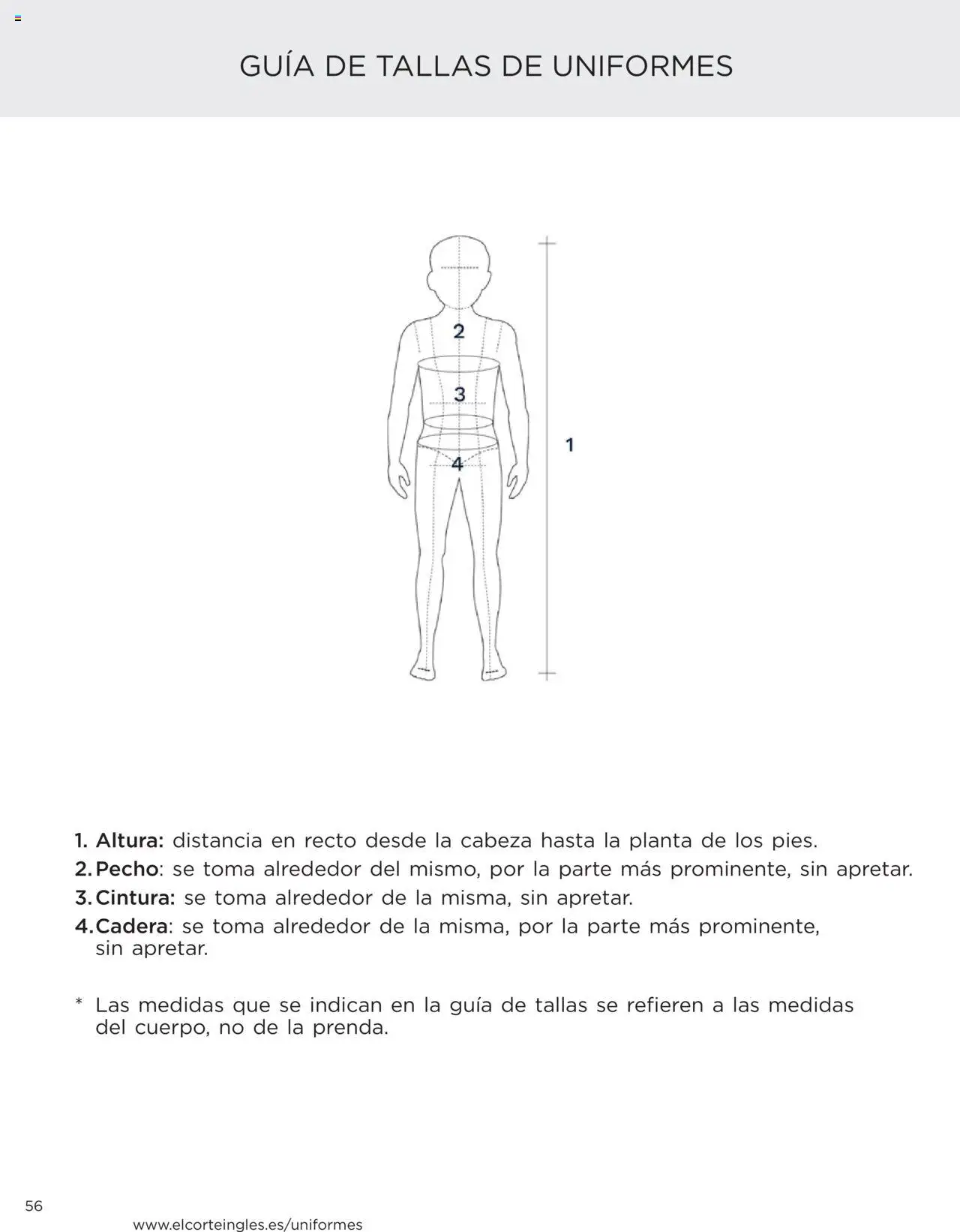 El Corte Inglés Uniformes │ válido desde el 22.04.2025 | Página: 56
