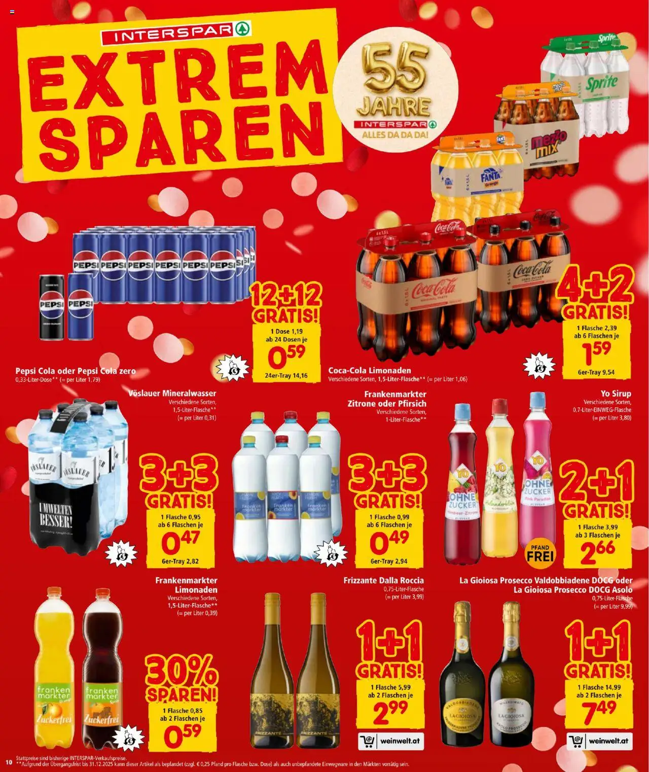 Interspar Flugblatt gültig ab 09.10.2025 | Seite: 10 | Produkte: Zucker, Zitrone, Pfirsich