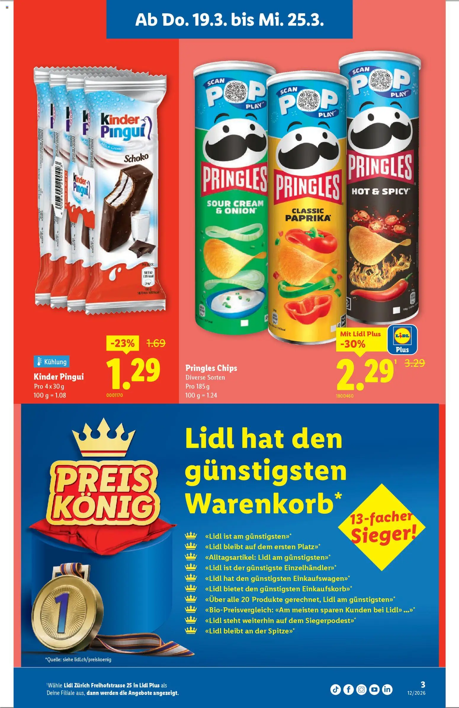 Lidl aktionen Neueröffnung Zürich – gültig ab 19.03.2026 | Seite: 3