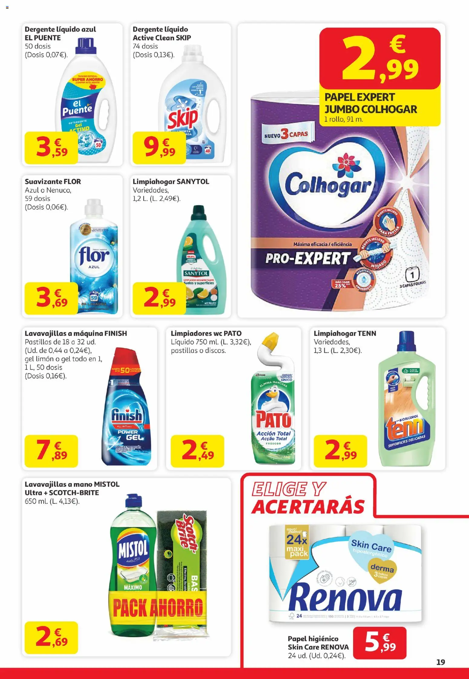 Alcampo - Canarias │ válido desde el 29.12.2025 | Página: 19 | Productos: Papel higienico, Té, Suavizante, Lavavajillas