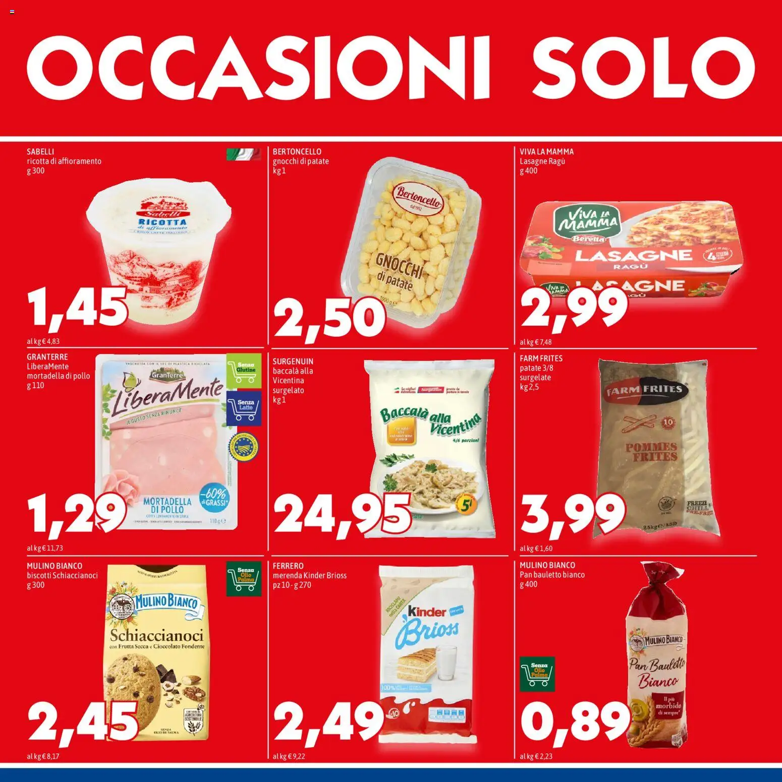 Volantino Mega del 12.03.2026 | Pagina: 6 | Prodotti: Cioccolato, Pollo, Olio, Mortadella