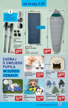 Aldi Gazetka - Hity od Środy i od Soboty od 02.07.2025 | Strona: 7 | Produkty: Zabawka dla psa, Kołdra