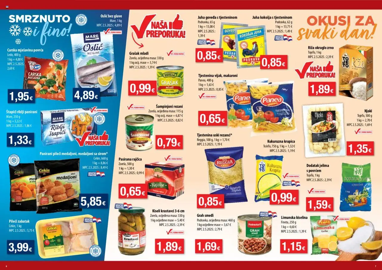 NTL katalog | vrijedi od 17.09.2025 | Stranica: 4 | Proizvodi: Pasirana rajčica, Tjestenina, Krastavci, Rajčica