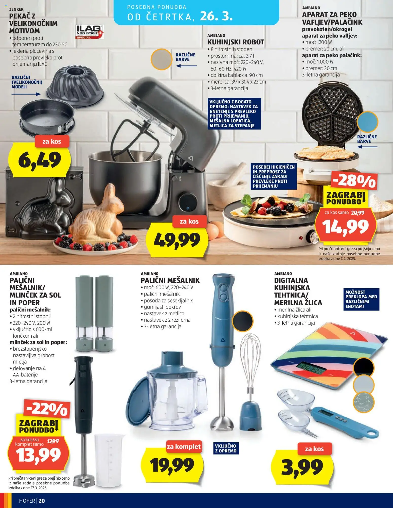 Novi Hofer katalog katalog ponudbe – veljaven od 19.03.2026 | Stran: 20 | Izdelki: Žlica, Tehtnica, Sol, Poper