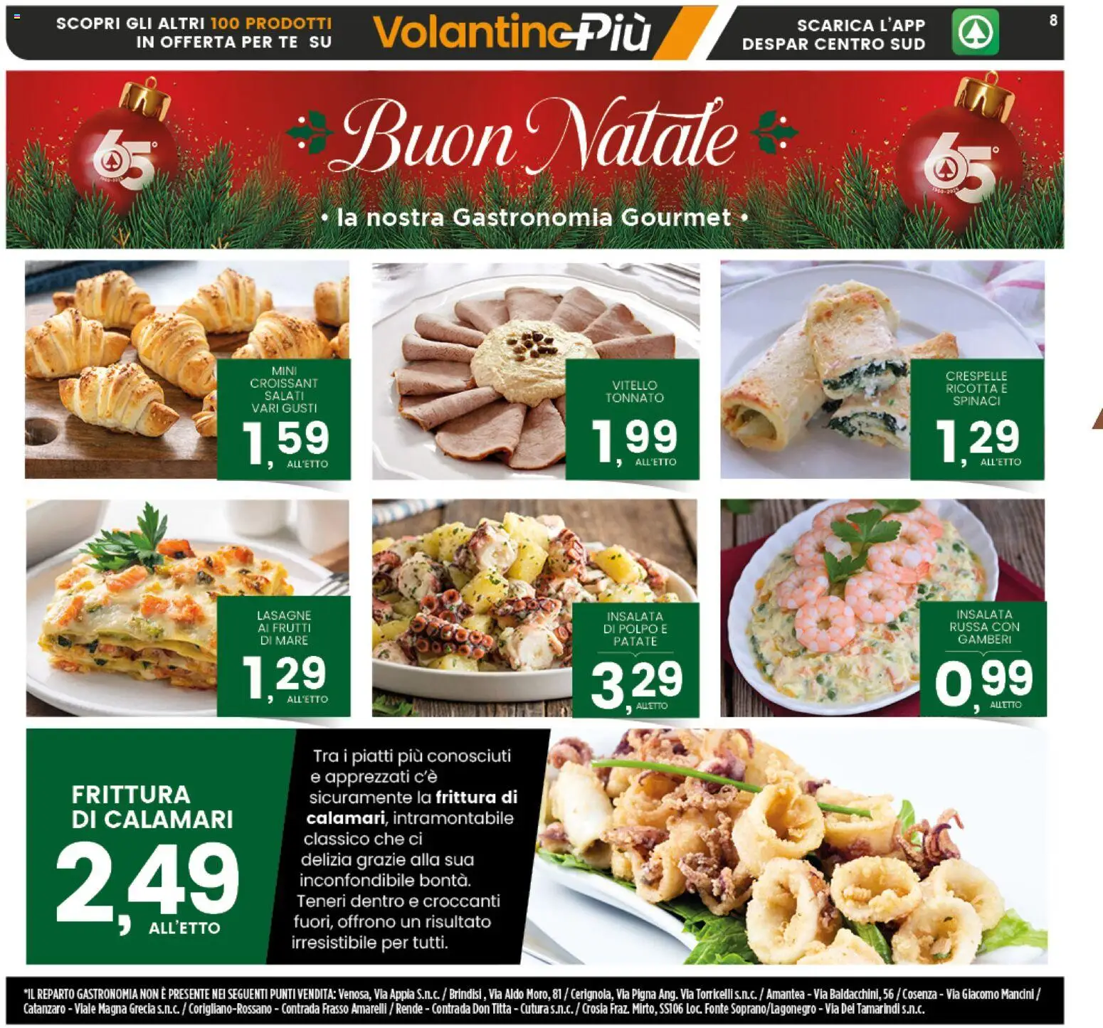 Volantino Interspar del 11.12.2025 | Pagina: 8 | Prodotti: Insalata, Patate, Vitello, Croissant