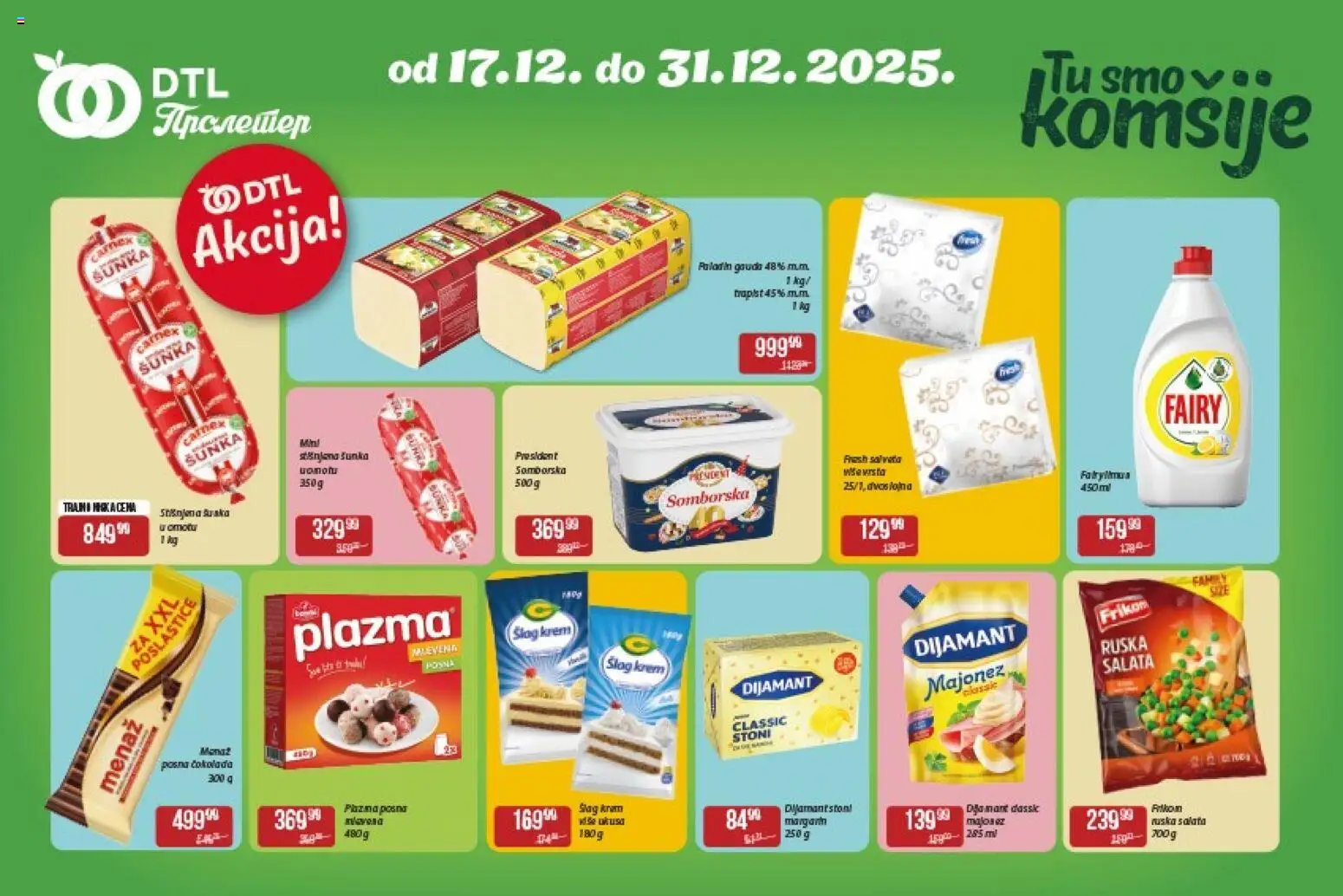 Metalac Proleter katalog - važi od 17.12.2025 | Strana: 3 | Proizvode: Šlag, Salata, Margarin, Šlag krem