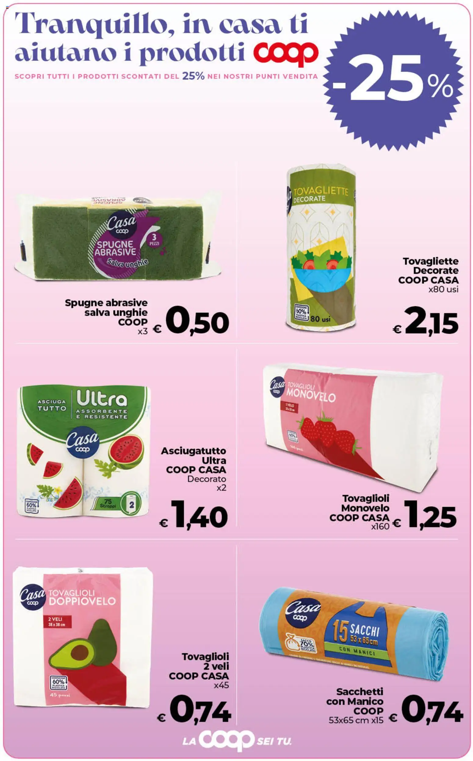 Volantino COOP del 07.04.2026 | Pagina: 9 | Prodotti: Asciugatutto, Tovagliette