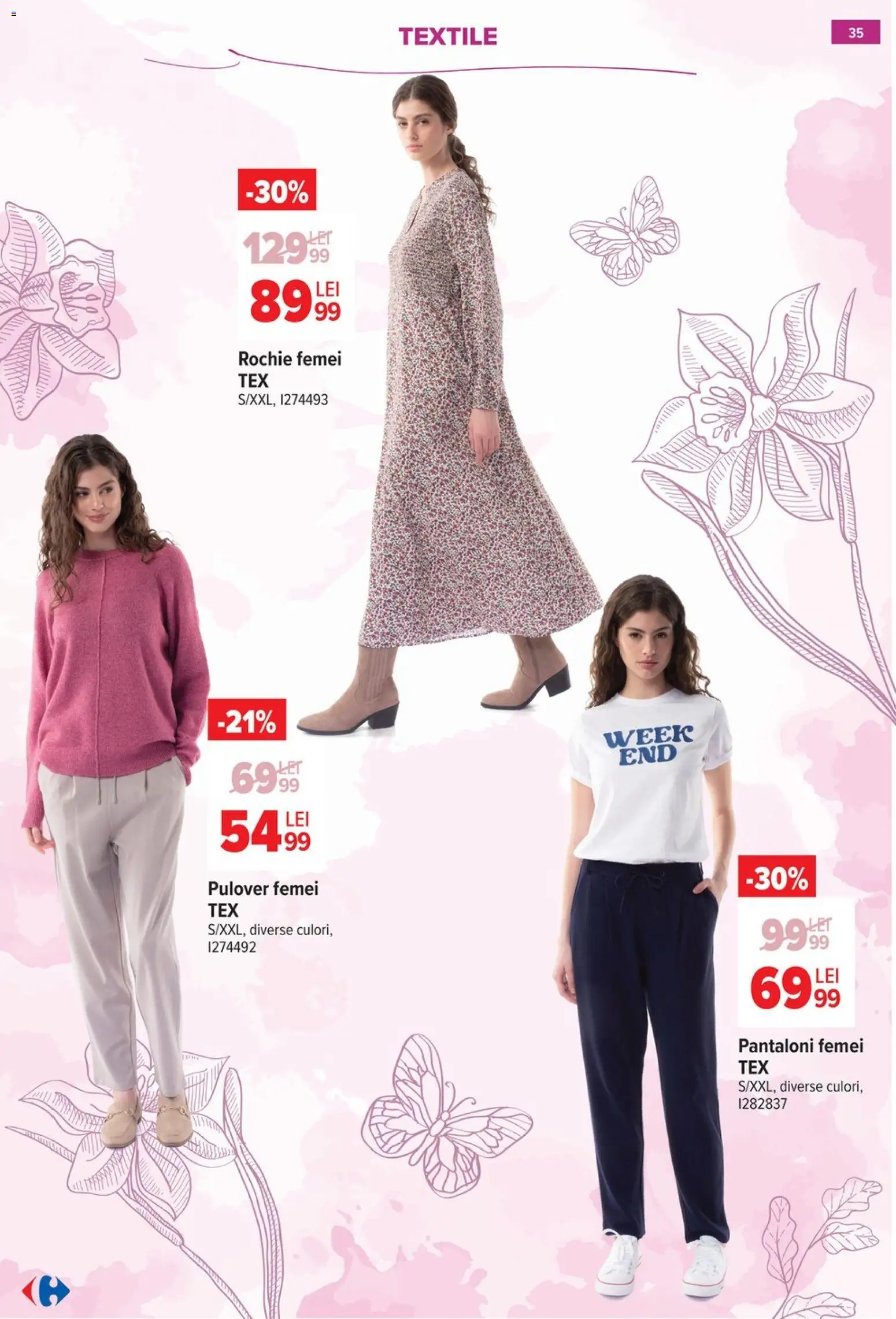 Noul catalog Carrefour – valabil de la 18.02.2026 | Pagină: 36 | Produse: Rochie, Pulover, Pantaloni