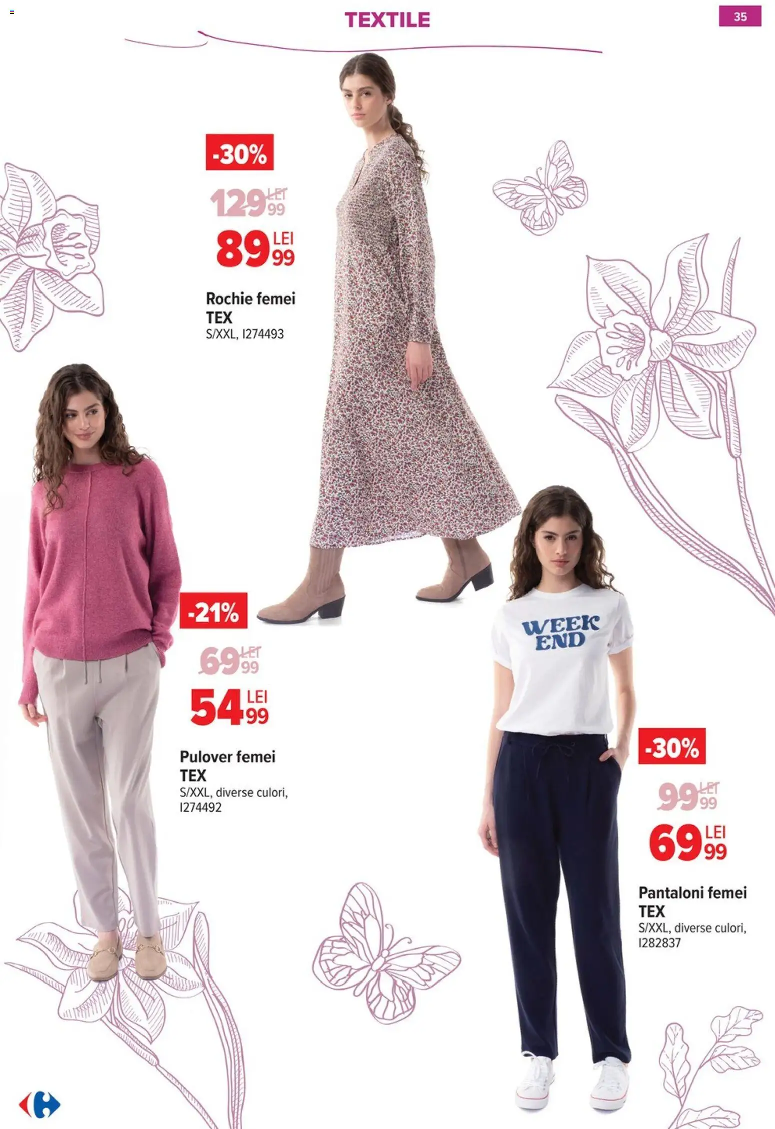 Noul catalog Carrefour – valabil de la 18.02.2026 | Pagină: 36 | Produse: Rochie, Pulover, Pantaloni