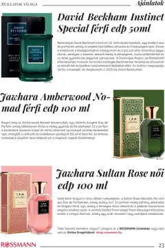 Rossmann Parfümvarázs magazin - amely érvényes a következő dátumtól: 16.10.2025 | Oldal: 23 | Termékek: Parfüm, Alma