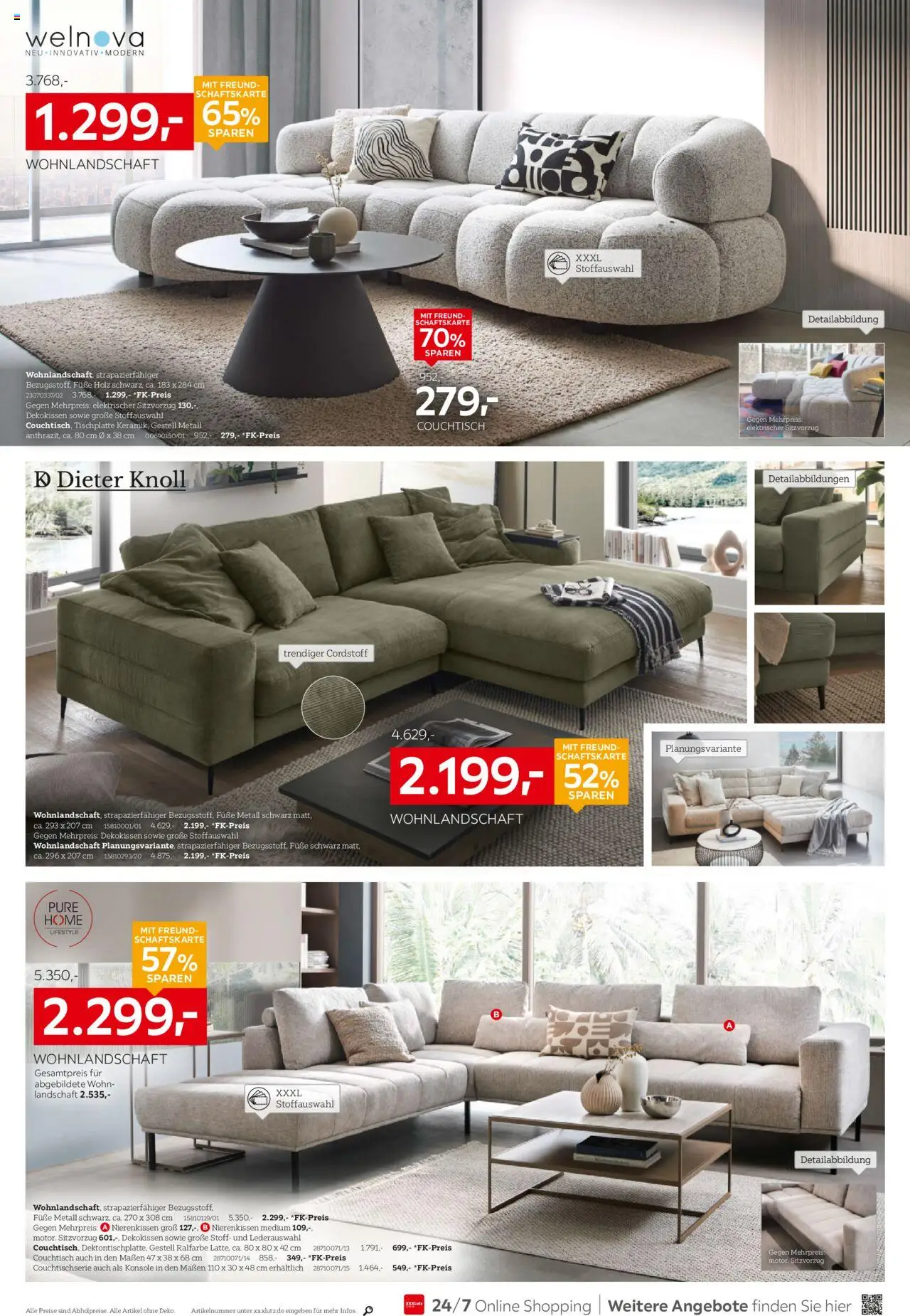XXXL Lutz Prospekt 	 - gültig ab dem 21.07.2025 | Seite: 6 | Produkte: Wohnlandschaft, Couchtisch