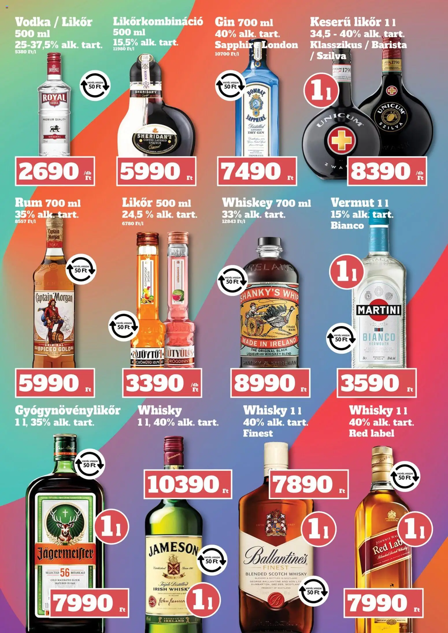 Family Diszkont akciós ujság - amely érvényes a következő dátumtól: 05.03.2026 | Oldal: 22 | Termékek: Szilva, Captain morgan, Vodka, Whisky