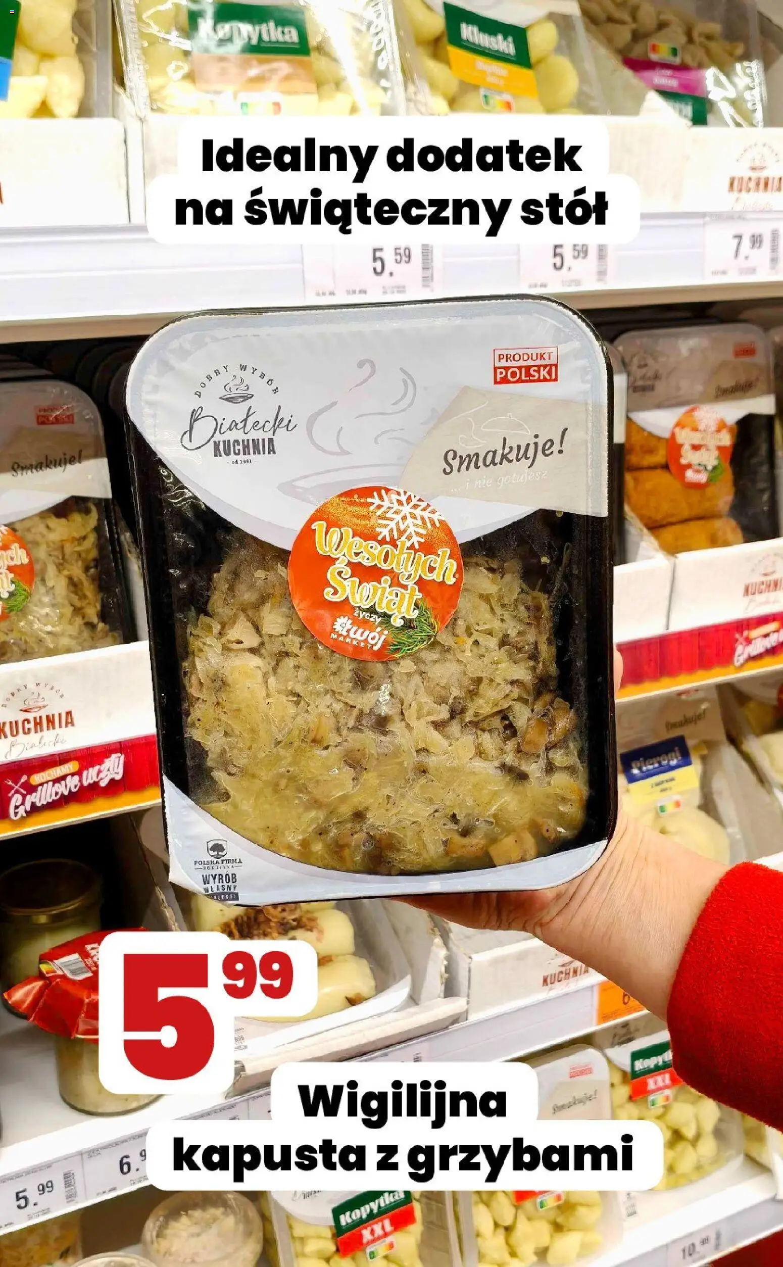 Twój Market Gazetka - Najlepszy garmaż na Gwiazdkę od 10.12.2025 | Strona: 2 | Produkty: Kapusta, Pierogi, Stół, Kopytka