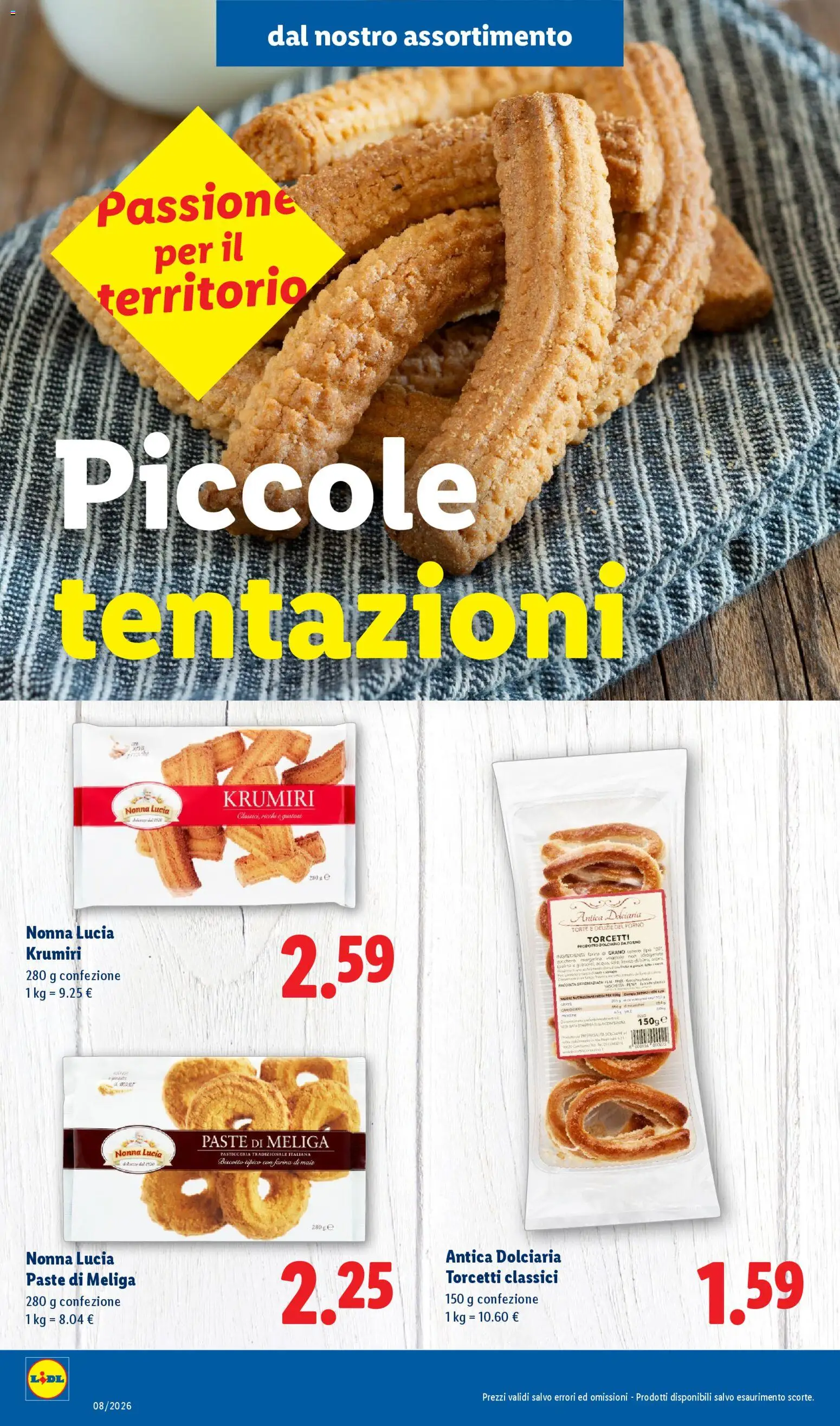 Volantino Lidl del 16.02.2026 | Pagina: 6 | Prodotti: Farina, Mais, Margarina, Forno