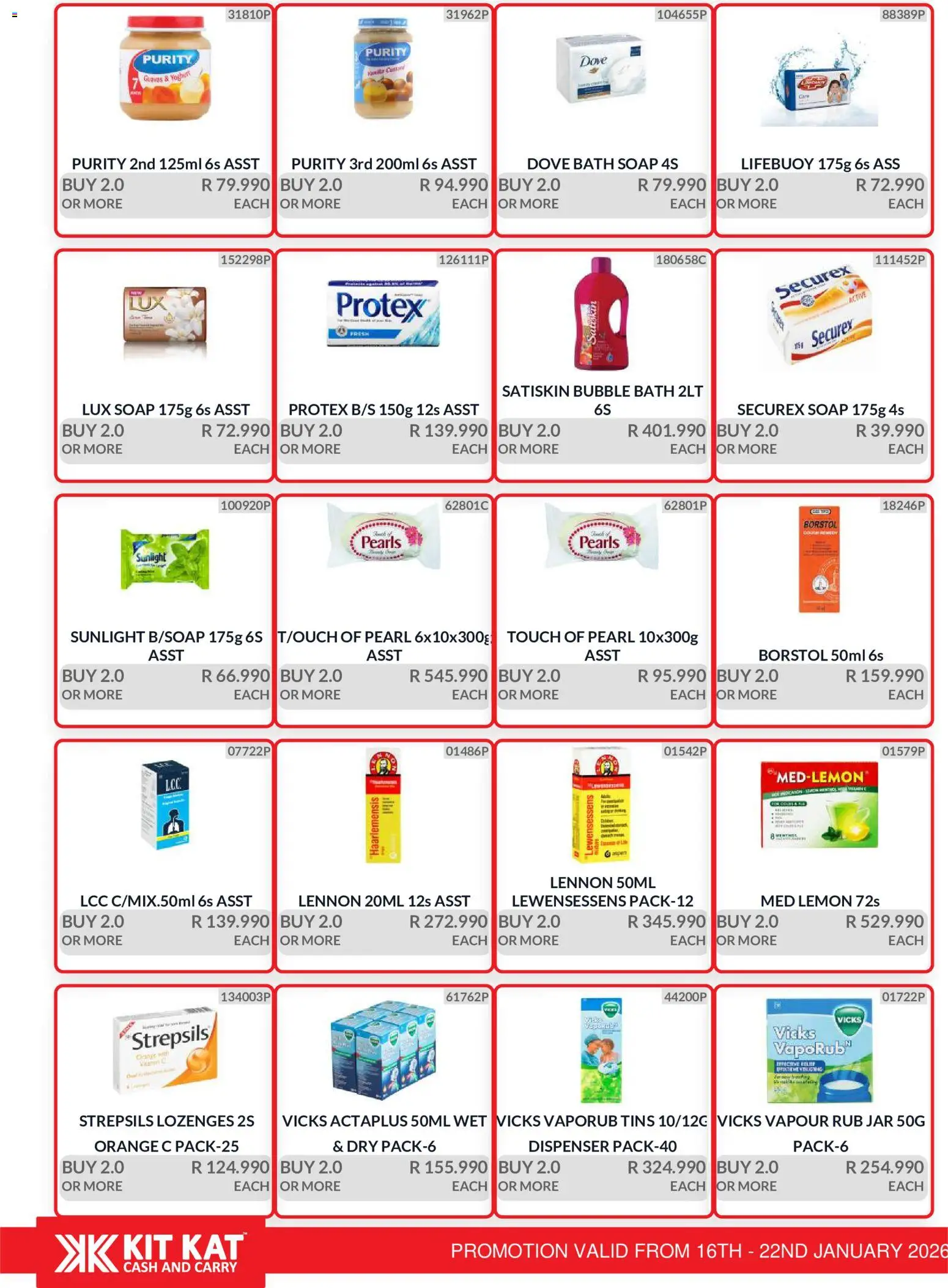 New KIT KAT Cash & Carry catalogue – valid from 16.01.2026 | Page: 24 | Products: Bath, Lozenges, Soap, Lemon