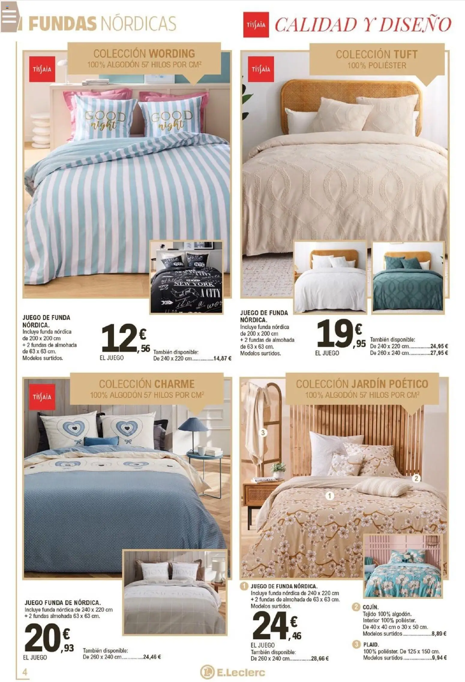 E.Leclerc folleto │ válido desde el 22.12.2025 | Página: 4 | Productos: Funda, Almohada