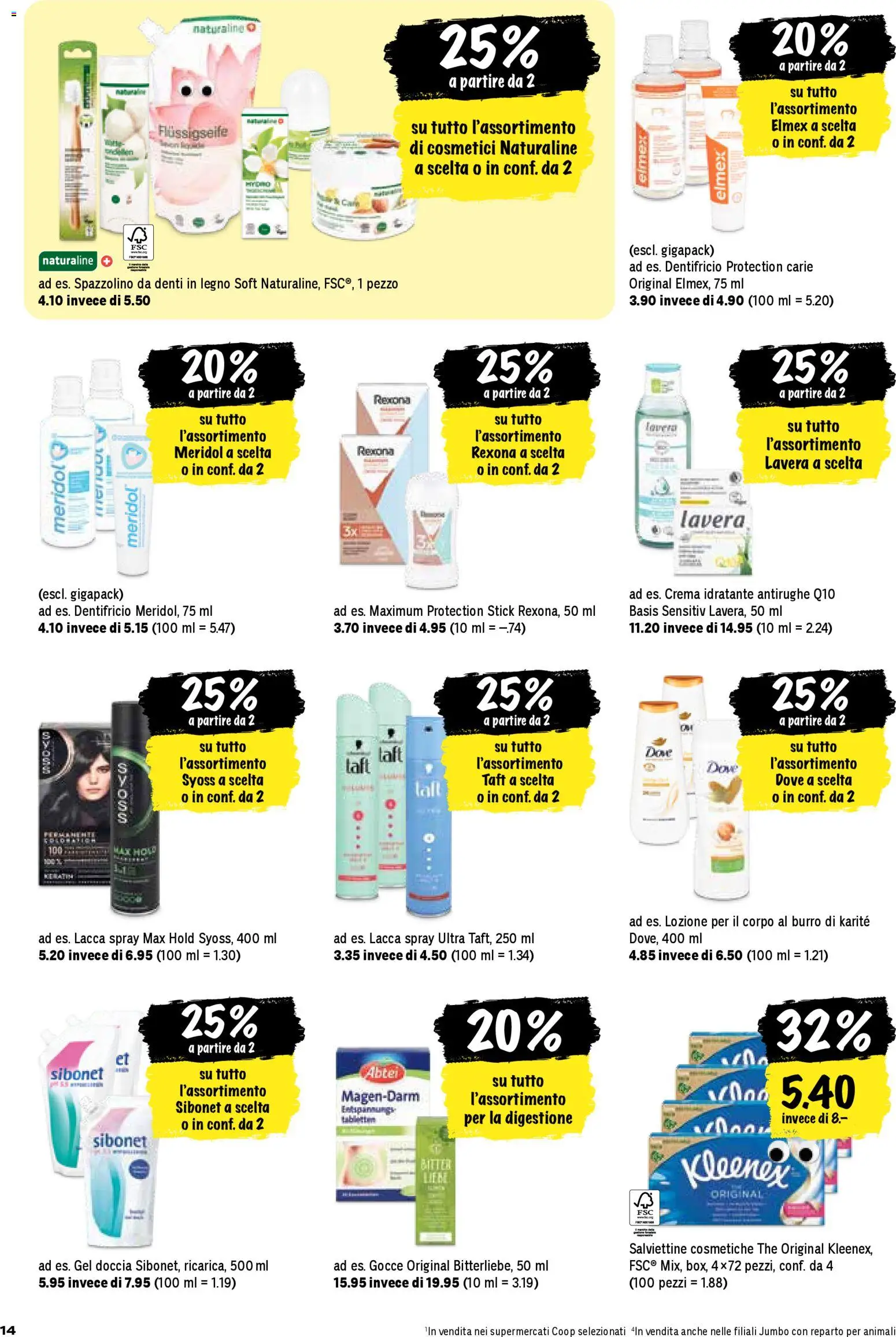 Coop - Una settimana di azioni – gültig ab 18.12.2025 | Seite: 14 | Produkte: Deodorant, Body Lotion, Shower Gel