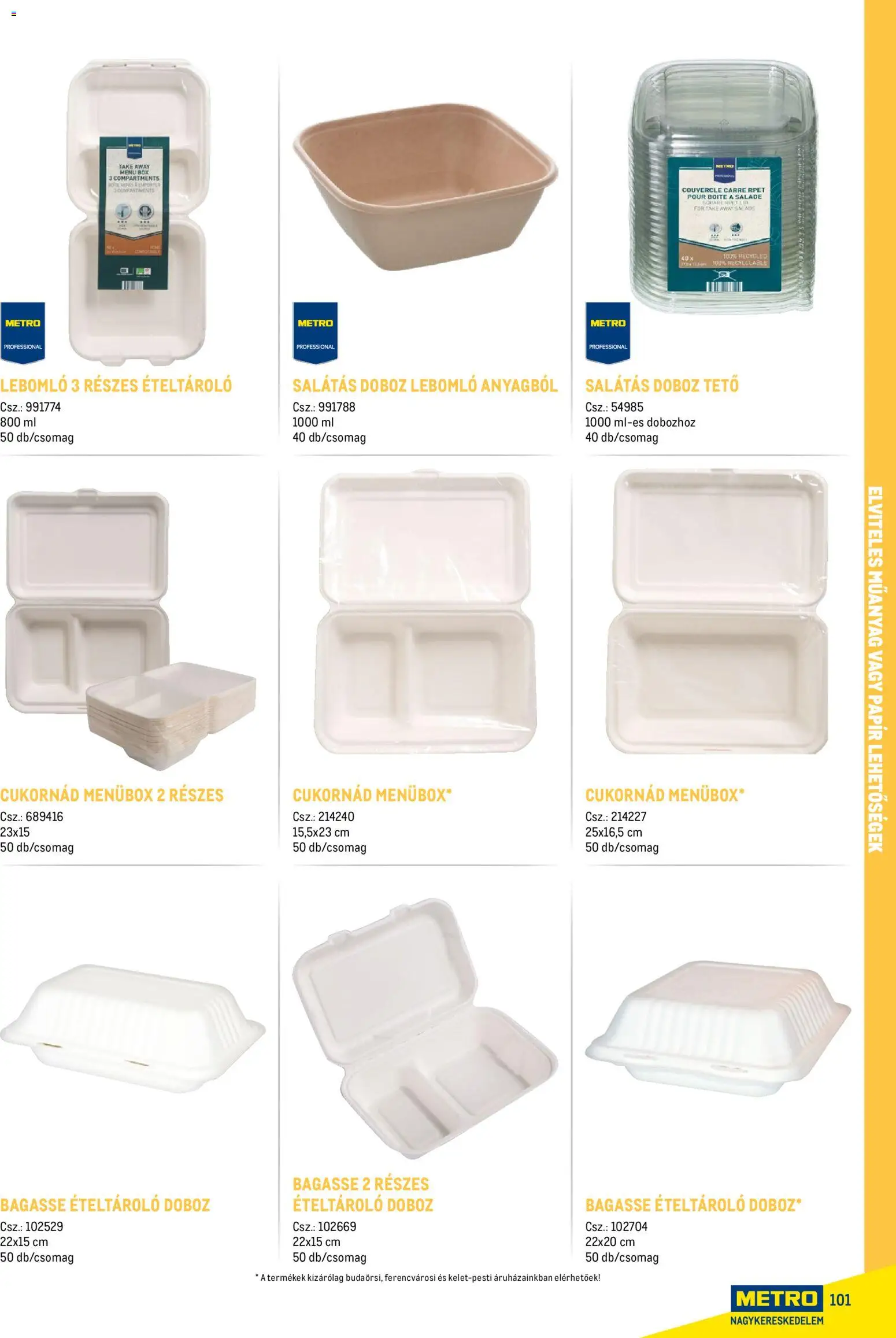 Metro akciós ujság - amely érvényes a következő dátumtól: 18.02.2026 | Oldal: 101 | Termékek: Doboz