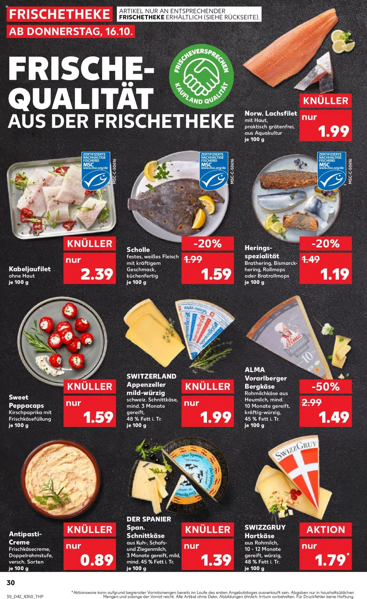 Kaufland prospekt Frankfurt (Oder)	 – gültig ab 16.10.2025 | Seite: 30 | Produkte: Creme, Fleisch