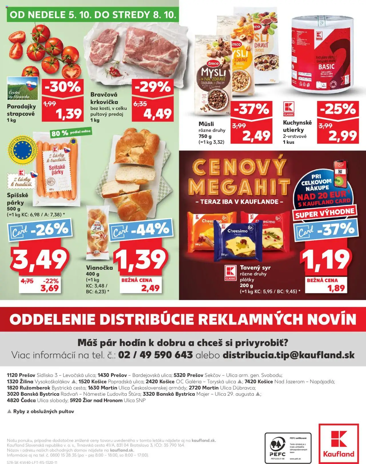 Nové Kaufland akcie – leták je platný od 02.10.2025 | Strana: 78 | Produkty: Syr, Vianočka, Čokoláda, Krkovička