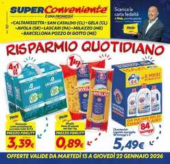 Anteprima del volantino SuperConveniente Caltanissetta/San Cataldo/Gela/Avola/Lascari/Milazzo/Barcellona catalogo valido a partire dal 13.01.2026