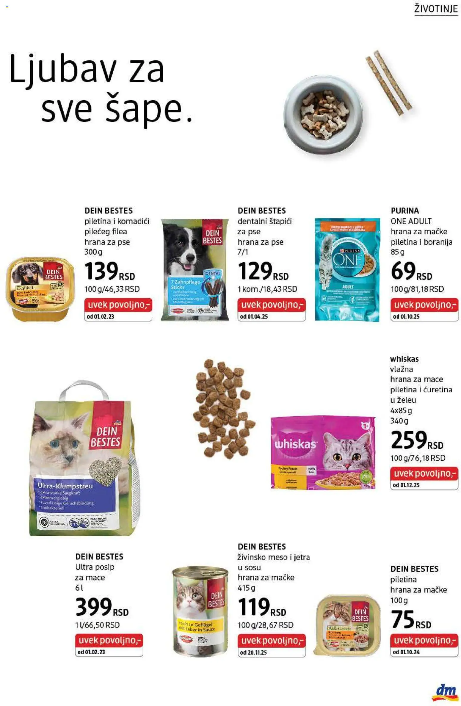 DM Drogerie katalog - važi od 01.01.2026 | Strana: 38 | Proizvode: Purina, Boranija, Piletina, Whiskas
