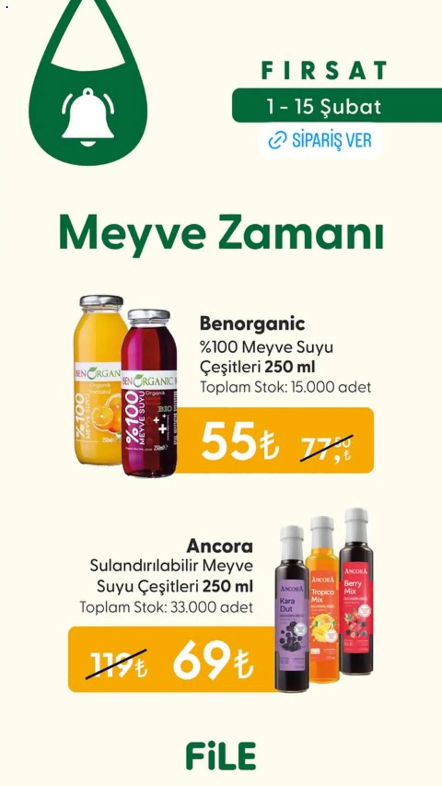 File Market Katalog - 01.02.2026 tarihinden itibaren geçerlidir | Sayfa: 2 | Ürünler: Meyve suyu, Meyve