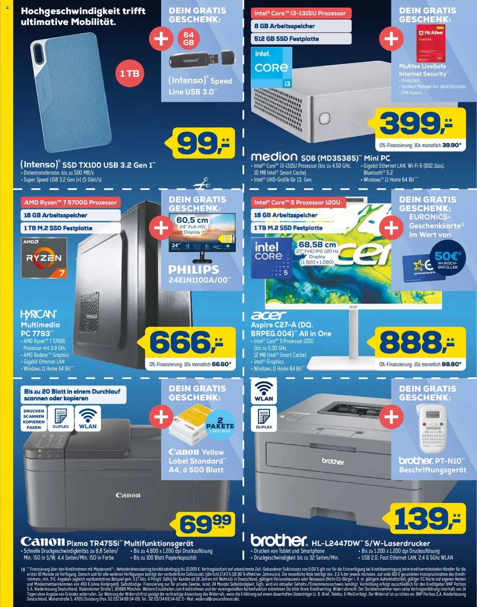 Euronics Prospekt 	 – gültig ab 14.02.2026 | Seite: 10 | Produkte: Philips, USB, Smartphone, Tablet