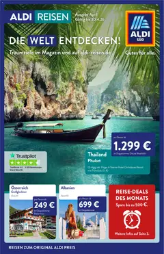 Aldi Reisen Prospekt 	 ab 01.04.2026 gültig