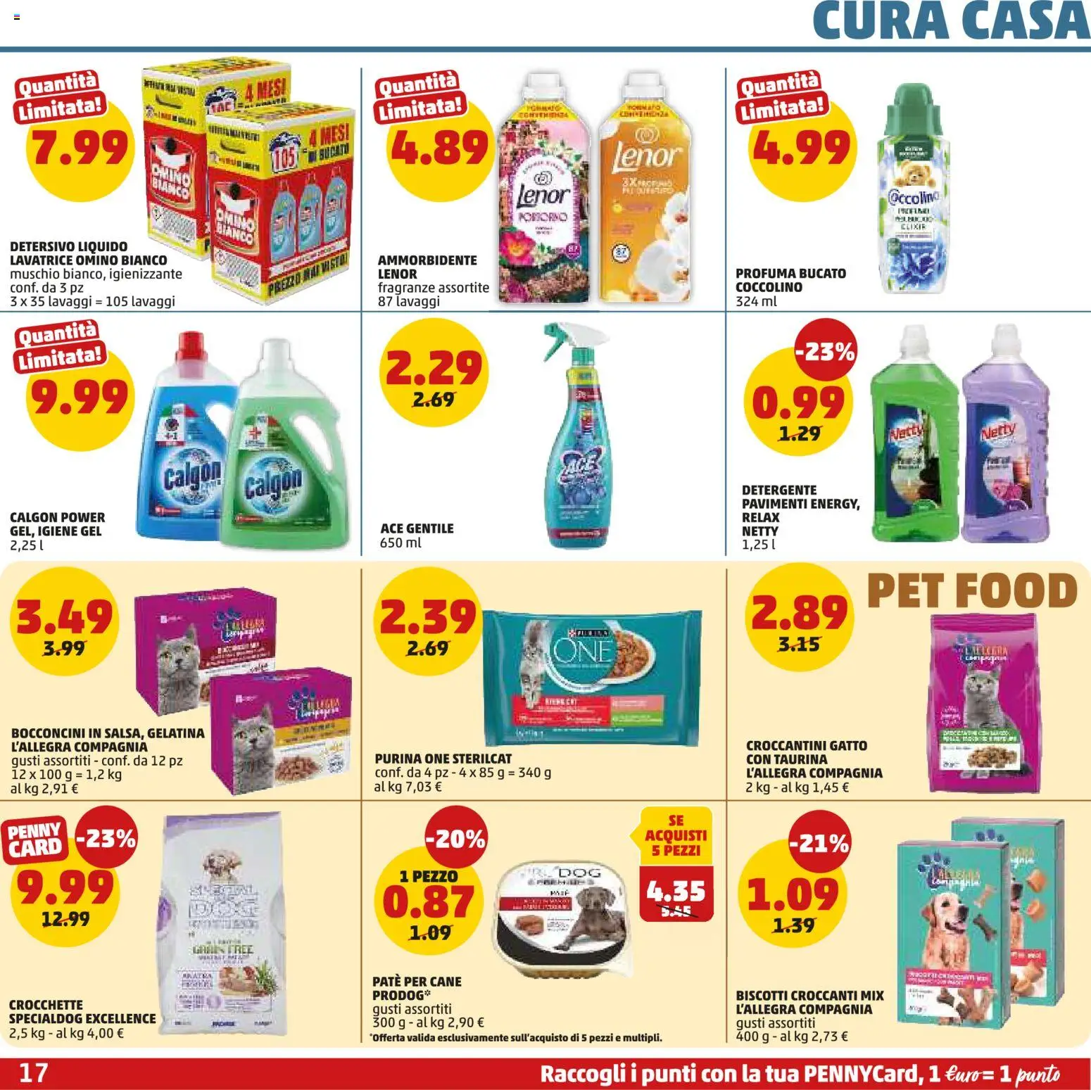 Volantino PENNY del 01.12.2025 | Pagina: 17 | Prodotti: Ammorbidente, Detergente, Biscotti, Lavatrice