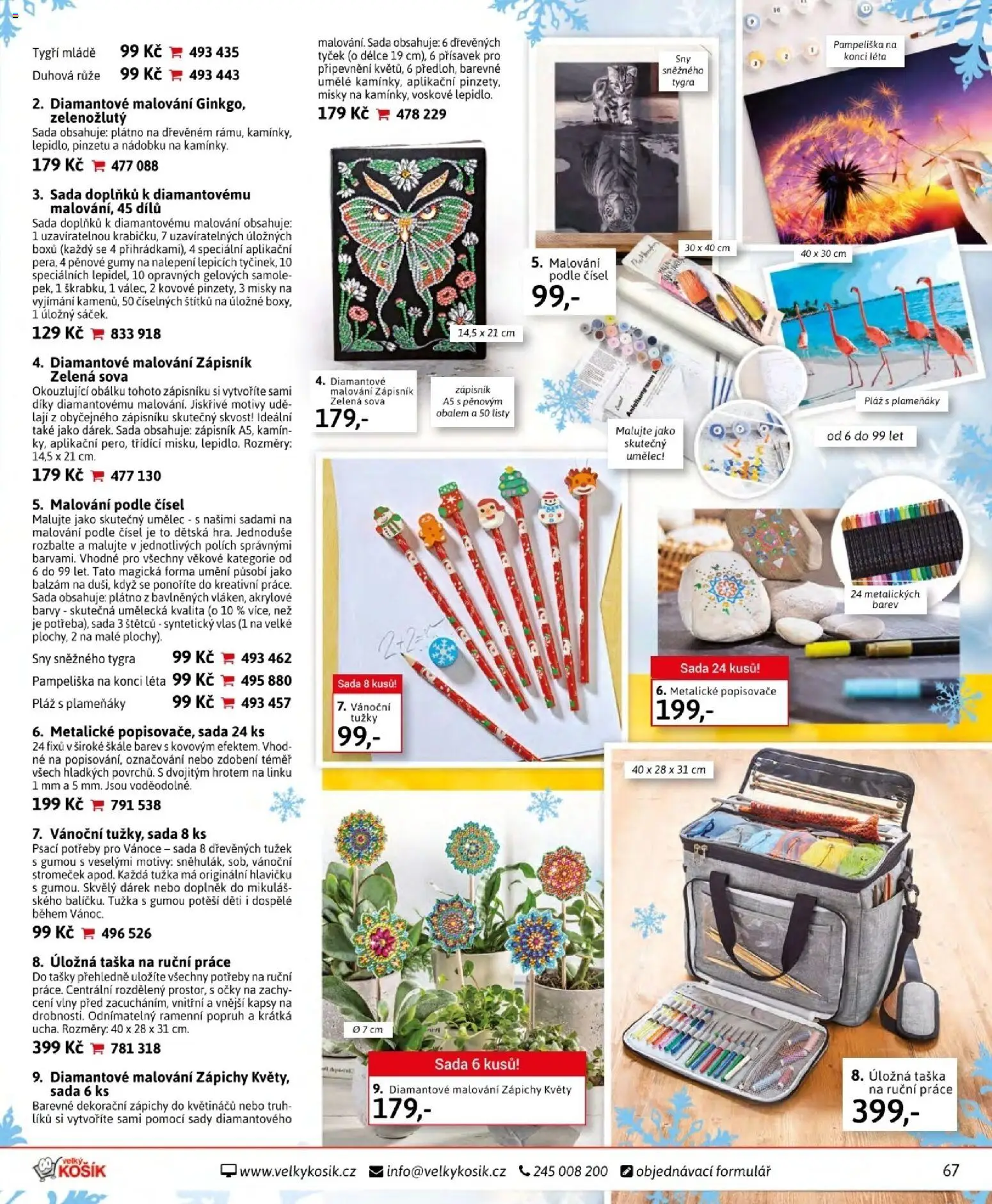 Velký Košík katalog listopad 2025 od 01.11.2025 | Strana: 67 | Produkty: Malování podle čísel, Taška, Tašky, Tužka